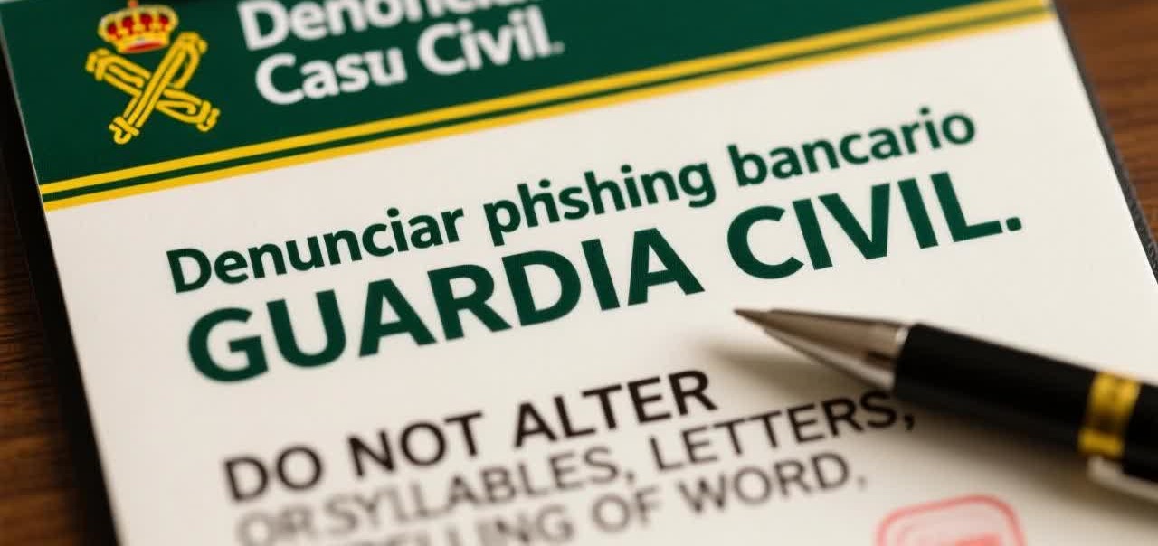 Cómo denunciar phishing bancario ante la Guardia Civil: Guía técnica, canales oficiales y pruebas digitales clave
